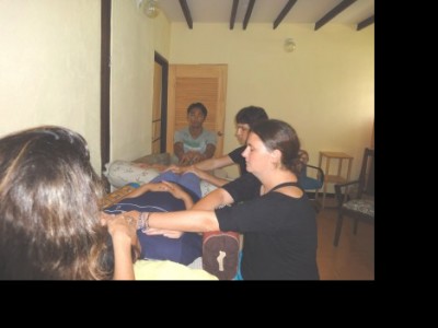 2010 : Reiki students giving treatments to each other